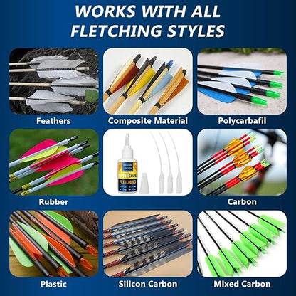 Fletching Glue 100g, Heavy Duty Arrow Glue Kit - Image 6