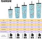 BJPKPK 22oz Insulated Tumbler With lid And Straw Stainless Steel Tumblers Travel Coffee Mug Reusable Thermal Cup,Playground