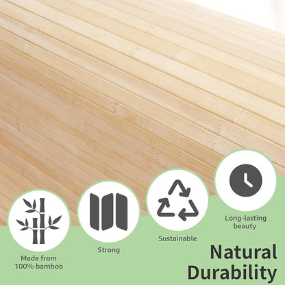 Art3d 48 x 96 Inch Natural Bamboo Wall Panel - Image 8