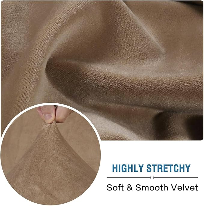 H.VERSAILTEX Velvet Stretch Sectional Couch Cover - Image 5