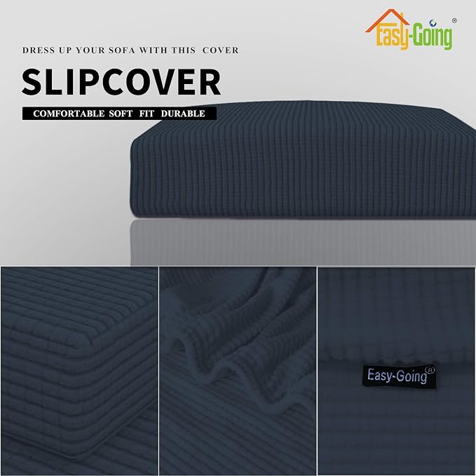 Easy-Going Stretch 1 Piece Couch Cushion Cover - Image 3