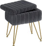 Greenstell Vanity Stool Chair Faux Fur by Greenstell