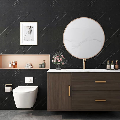 FunStick 24"x200" Matte Black Marble Contact Paper - Image 6