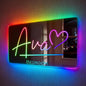 VEELU Personalized Name Mirror Light Up LED Wall Decoration by VEELU