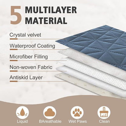 Ameritex Sofa Cover Waterproof for Seats Couch Cover for Dogs Pet Couch Cover - Image 3