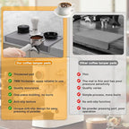 Espresso Tamping Mat, Coffee Tamper Mat, 10.4×5.6 In Silicone Coffee Matt for Counter, Espresso Machine Accessories, Waterproof and Heat Resistant Tamp Mats for Espresso Coffee Station(Grey)