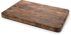 Ironwood Gourmet Large End Grain Prep Station Acacia Wood Cutting Board, 14 x 20-Inch, Brown
