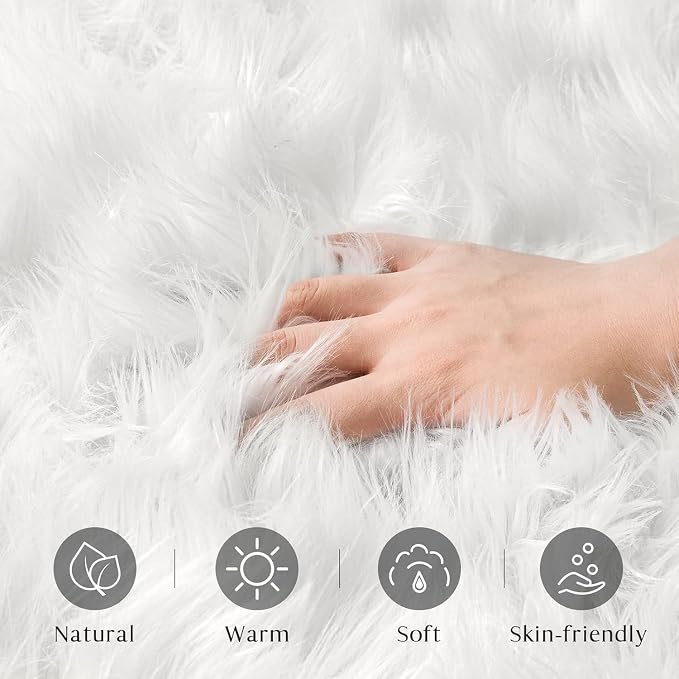 Ashler Faux Fur Rug - Image 2