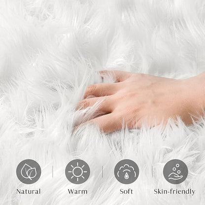 Ashler Faux Fur Rug - Image 2
