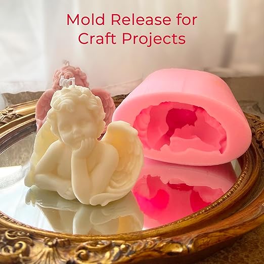 Silicone Mold Release Spray for Epoxy Resin (2 x 16.9 fl oz / 500ml) Mold Release Spray for Candle Making Releasing Agent for Silicone Molds (2 Pack Mega Size)