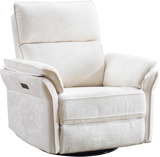 Power Swivel Rocker Recliner, Glider Recliner Nursery Chair - Image 9