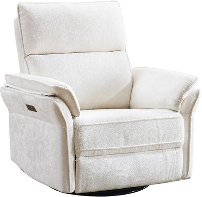 Power Swivel Rocker Recliner, Glider Recliner Nursery Chair - Image 9