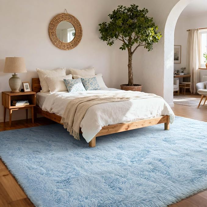 6x9 Ft Large Shag Rugs for Living Room Decor, Ultra Soft Fluffy Furry Area Rugs - Image 2