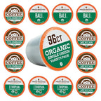 Fresh Roasted Coffee, Organic Single-Origin Variety Pack | USDA Organic, Kosher | K-Cup Compatible, 96 Pods