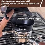 51mm Magnetic Espresso Dosing Funnel, Espresso Coffee Dosing Ring, 25mm Anodized Aluminum Dosing Funnel with 8 Magnets Compatible with 51mm Portafilter