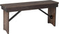 Flash Furniture HERCULES 40" x 12" Folding Farm Bench, Solid Pine Entryway by FlashFurniture