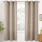 YoungsTex Dark Oatmeal Linen Semi Sheer Curtains 72 Inch Length by YoungsTex