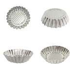 MYStar Set of 20, 3-3/4" Fluted Design Round Shape Non-stick Aluminum Tart Mold, Mini Pie Tin, Tartlet Pan