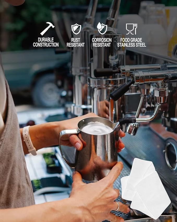 53.3mm Espresso Accessories Kit, 24PCS Coffee Tamper Set，Barista Kit, WDT Tool,stainlesss Frothing Pitcher, Stirrer, Tamper Mat, Latte Art Pen ， Coffee puck screen