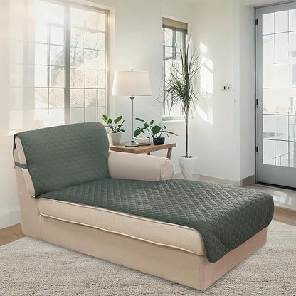 U-NICE HOME Sectional Couch Cover Chaise Lounge Cover, Pet Friendly, Elastic - Image 2