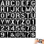 42 Pcs 3 Inch Letter Stencils,for Crafts Reusable,Letter Stencils 3 Inch,for Painting,for Painting On Wood, Wall, Fabric, Rock, Sign, DIY Art Projects