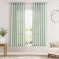 Aqua Green Linen Curtains 63 Inches Long 2 Panel Sets by Nanspring