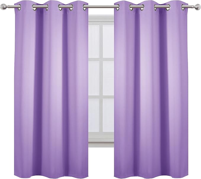 Blackout Curtains 38 x 54 inch/Lavender Curtains Set of 2 Panels/Thermal - Image 2