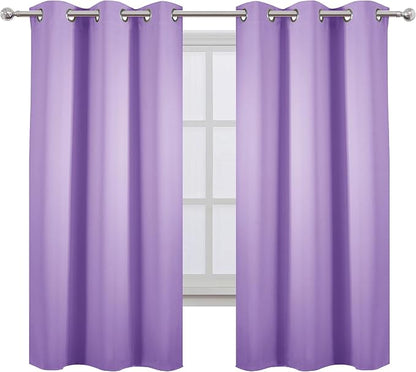Blackout Curtains 38 x 54 inch/Lavender Curtains Set of 2 Panels/Thermal - Image 2