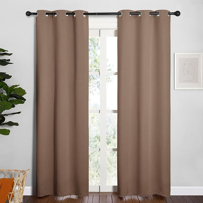 NICETOWN Window Draperies Blackout Curtain Panels, Window Treatment Thermal - Image 2