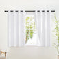 NICETOWN White 100% Blackout Cafe Curtains 48 inches Long, Grommet Thermal by NICETOWN