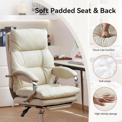 LEAGOO Office Chair with Foot Rest, Ergonomic Executive Office Chair with Arms - Image 8