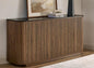 LKTART 64" Buffet Cabinet with Storage, Modern Fluted Accent Sideboard with by LKTART