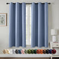 MIULEE Blackout Curtains for Bedroom 2 Panels 40 x 63 Inch Long Denim Blue | by MIULEE