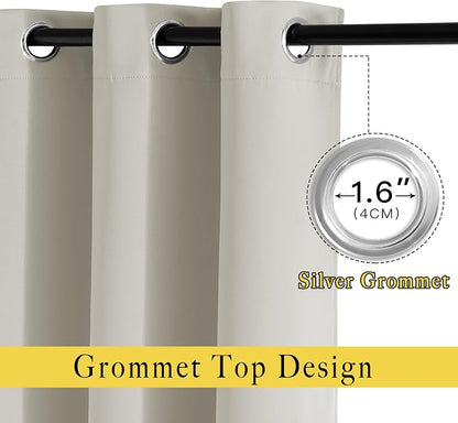NICETOWN Room Darkening Window Curtains 72 inches Long, Thermal Insulated - Image 2