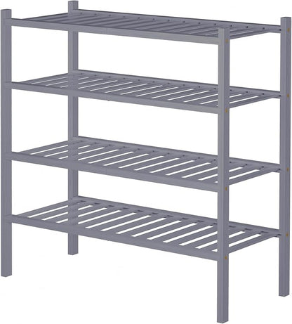 ROMGUAR CRAFT 4 Tier Bamboo Shoe Rack - Image 6
