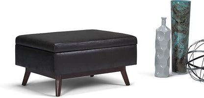 SIMPLIHOME Owen Coffee Table Storage Ottoman - Image 11