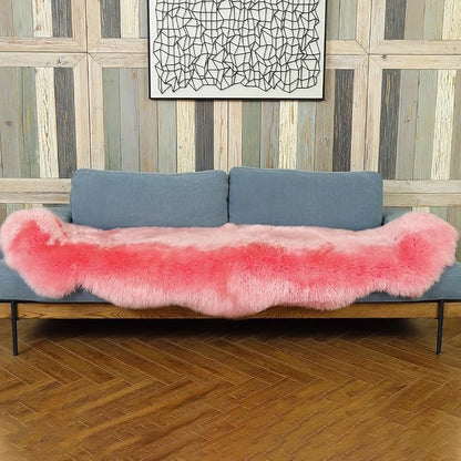 IRIWOOL Premium Genuine Fur Sheepskin Rug Real Australia Sheepskin Natural - Image 5