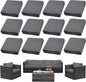 12PCS Patio Cushion Covers, Patio Furniture Couch Seat Slipcovers | Washable by SUKAIKEQA