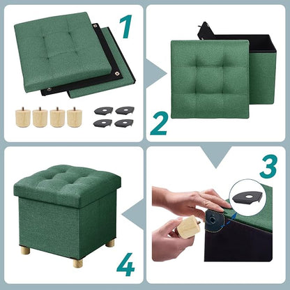 BRIAN & DANY Ottoman with Storage, Small Storage Ottoman - Image 3