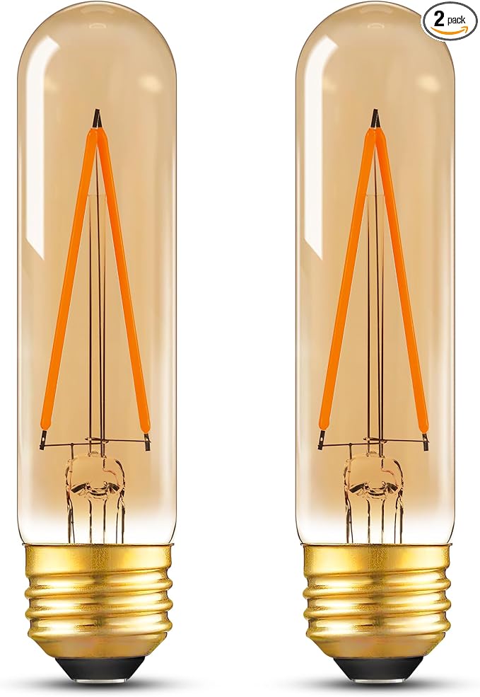 Dimmable E26 T30 T10 LED Bulb Long Tube Light Bulb 4W, Type T Tubular Light by PADMOLUDAZ