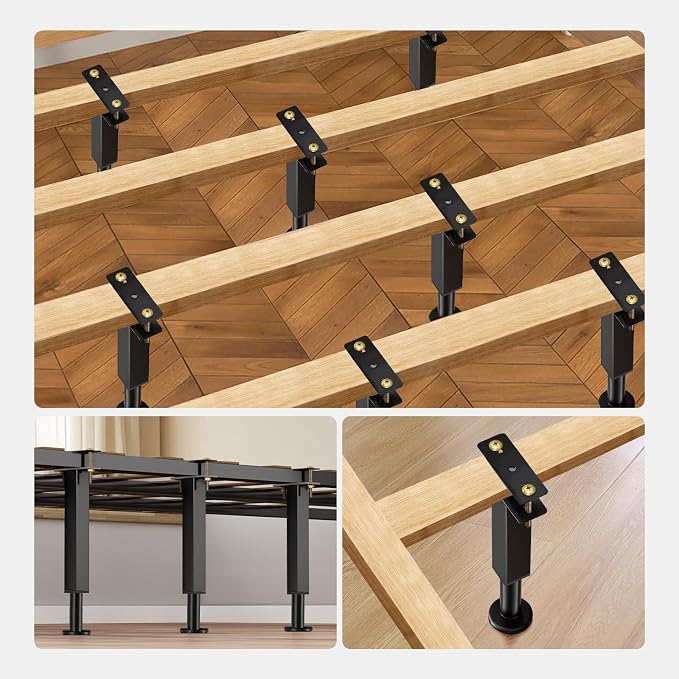 Bed Support Legs, 10.2-16.5 in Heavy Duty Metal Furniture Feet - Image 6
