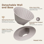 Palatti Universal Pour Over Coffee Drippers (Set of 3), Porcelain Ceramic Pour Over Coffee Maker Set, Adapt to All Paper Filters, Interchangeable Design Brings 11 Brewing Profiles, 1-4 cups