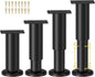Wlrrcwdttc 4 Pcs Metal Adjustable Furniture Legs 4.72-7.08 inch, Adjustable by Wlrrcwdttc