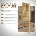 Rattleware Durable 11” Counter Brush - Solid Wood Handle, Horsehair Bristles & Static-Fre - Ideal for Home & Commercial Use