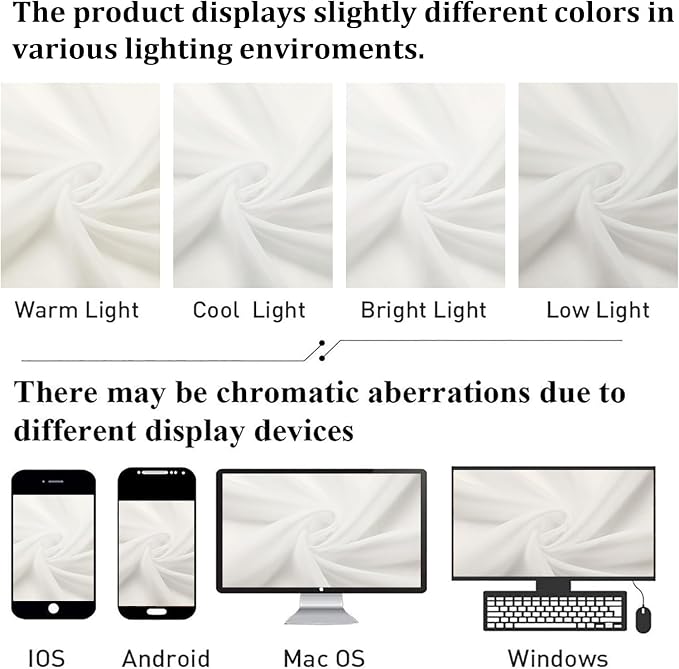 Ivory Sheer Curtains 45 Inch Length 2 Panels, Short Voile Drapes - Image 4