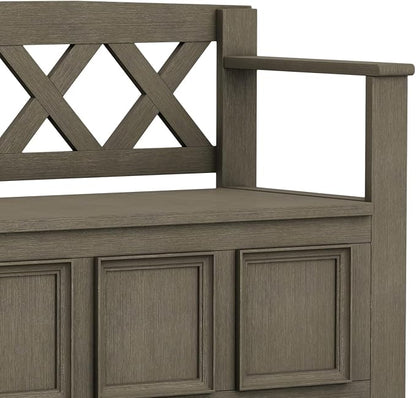 SIMPLIHOME Amherst Entryway Storage Bench - Image 11