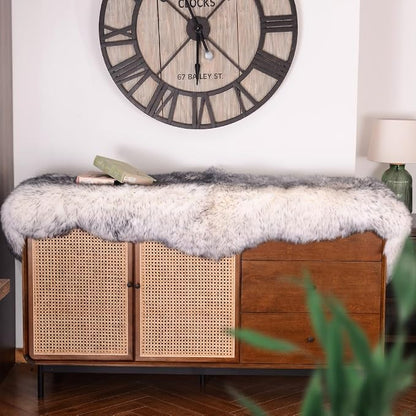 IRIWOOL Premium Genuine Fur Sheepskin Rug Real Australia Sheepskin Natural - Image 4