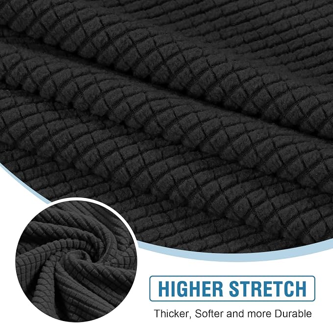 H.VERSAILTEX Sectional Couch Covers 3 Pieces Sofa Seat Cushion Covers L Shape - Image 4