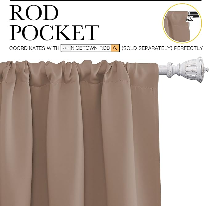 NICETOWN Room Darkening Curtains - Image 3