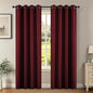 Joydeco Blackout Curtains for Bedroom 95 Inch Drapes 2 Panels Burgundy | by JOYDECO